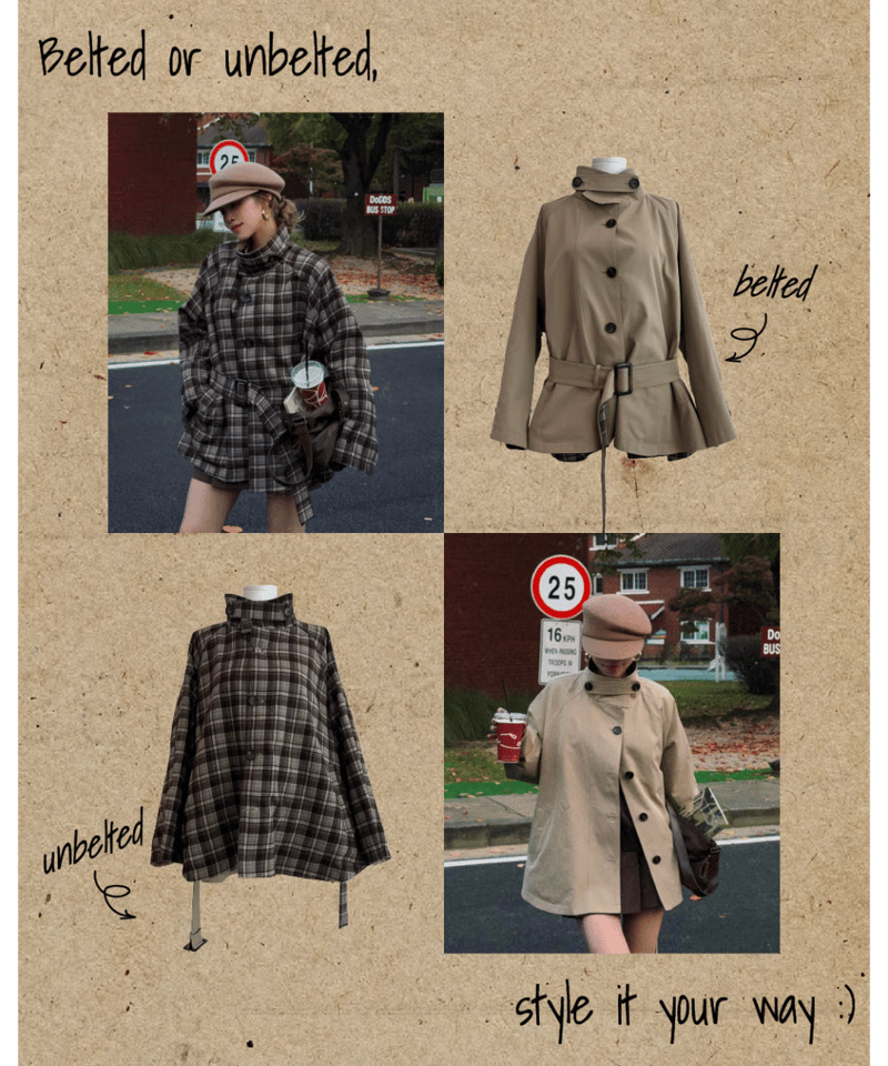 reversible frill half trench | Nalm.