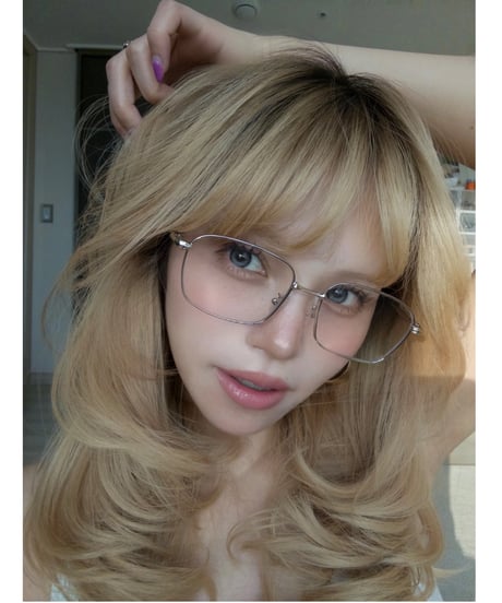 【7/14再入荷】 edge square glasses / silver (original case set)