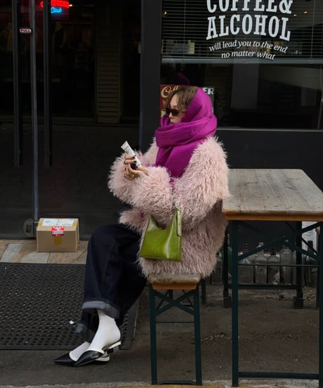 milk pink teddy jacket