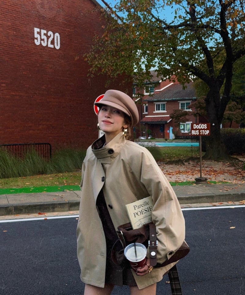 wool casquette / milk beige | Nalm.