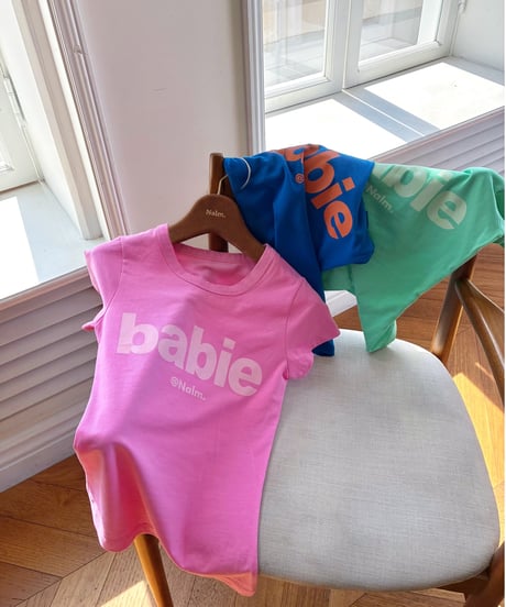 【7/14再入荷】 babie mini tee / candy pink