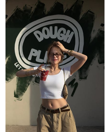 cargo wide half pants