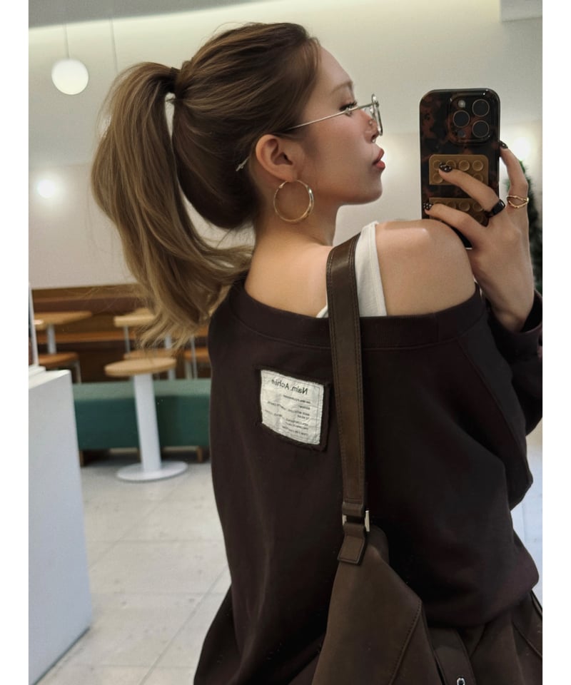 pre再入荷】drawstring sweat set-up / brown | Nalm.