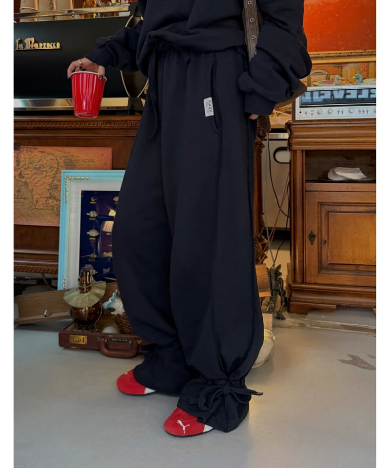 drawstring sweat set-up / navy | Nalm.