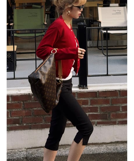 slim capuri pants