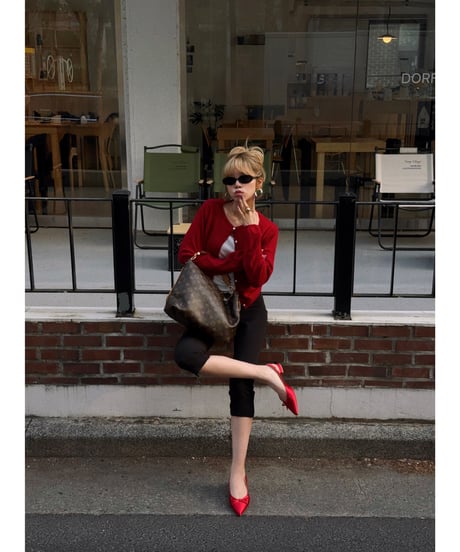 slim capuri pants