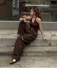 【再入荷】volu over cargo pants /brown