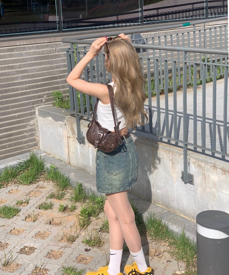 ヴィンテージミニスカート(ベルト付き) | Nalm 