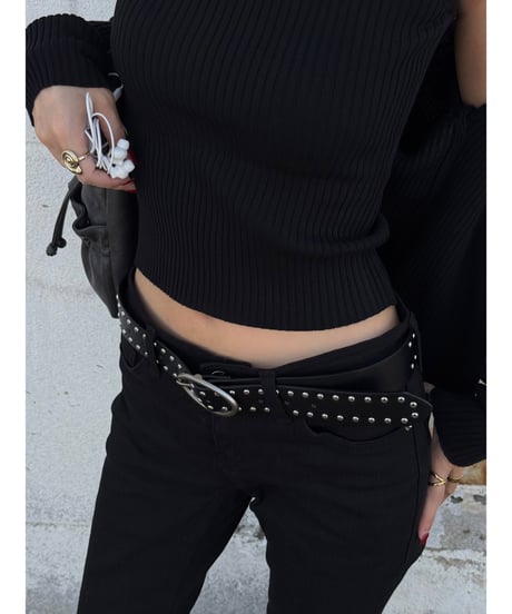 studded leather belt
