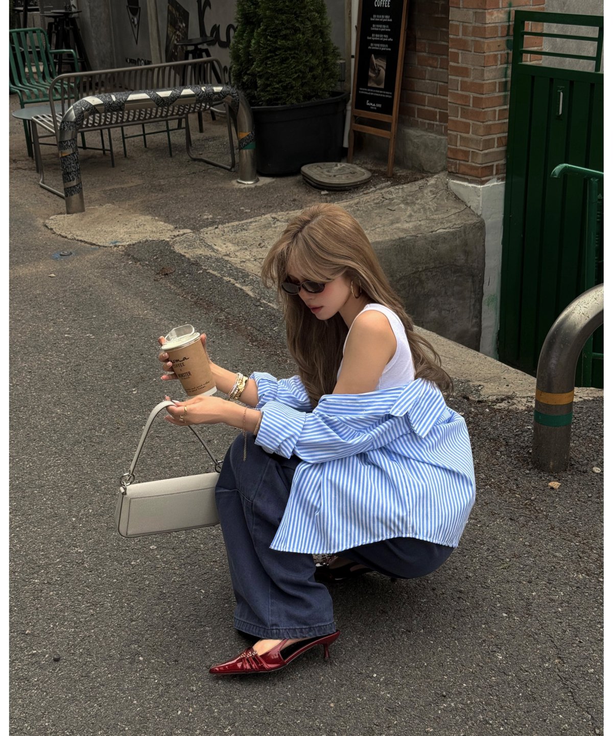 Nalm. volu over cargo pants /brown デニム 再入荷】volu over cargo pants /brown | Nalm.