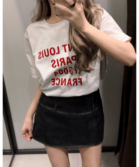 PARIS tee /red