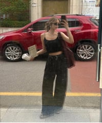 【Nalm.】belted sweat pants /black