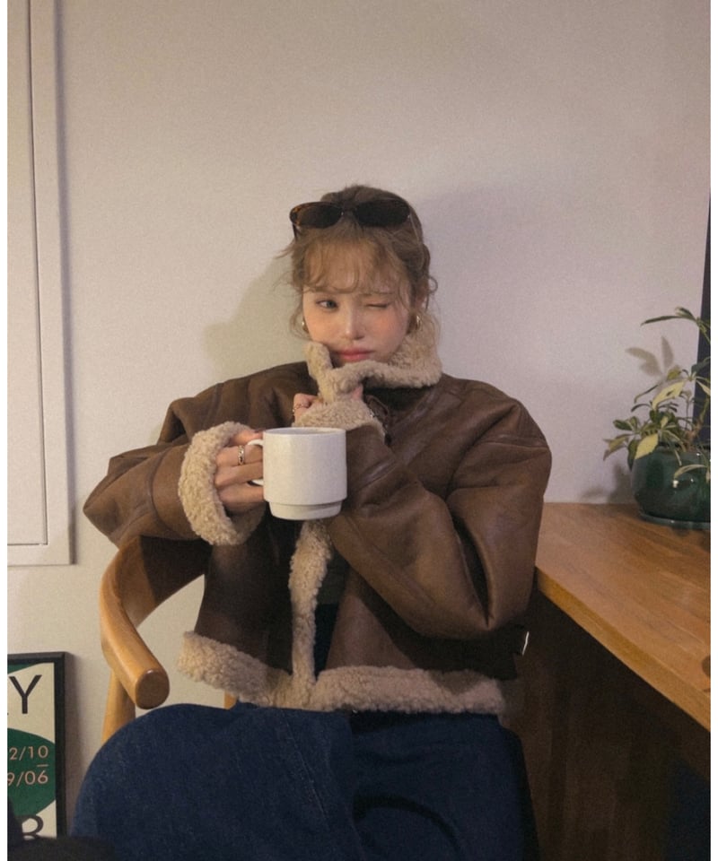 スウェードムスタンジャケット/brown | Nalm.