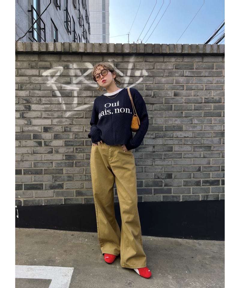 人気完売 Nalm. wide chino pants wide chino pants | Nalm.