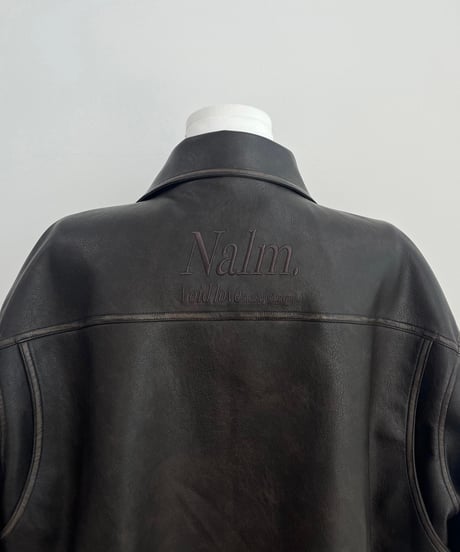 【数量限定再入荷】Nalm. vintage leather jacket / dark brown