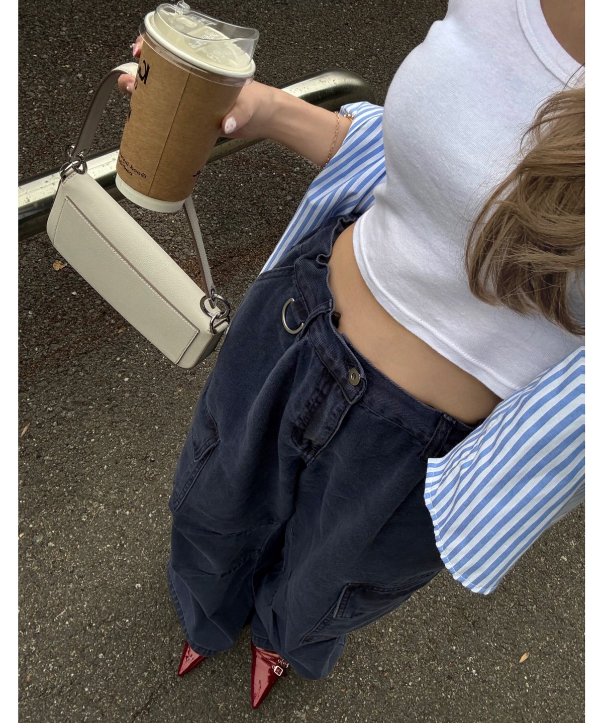 volu over cargo pants /navy | Nalm.