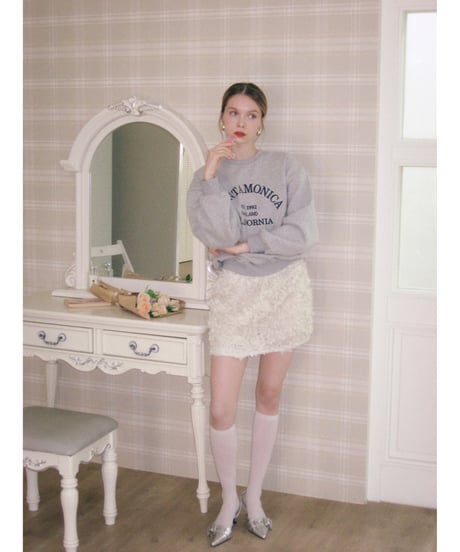 flower charming skirt / ivory