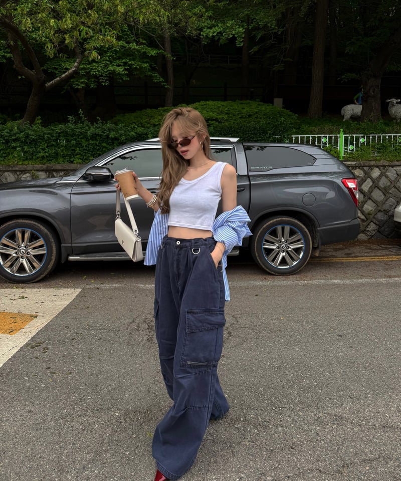 パンツ volu over cargo pants /brown Nalm. volu over cargo pants /brown | Nalm.