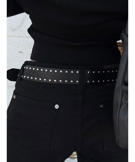 studded leather belt