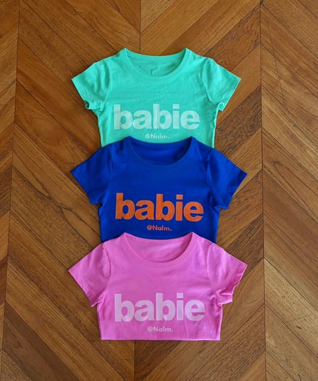 【7/14再入荷】 (3 SET PRICE) babie mini tee set