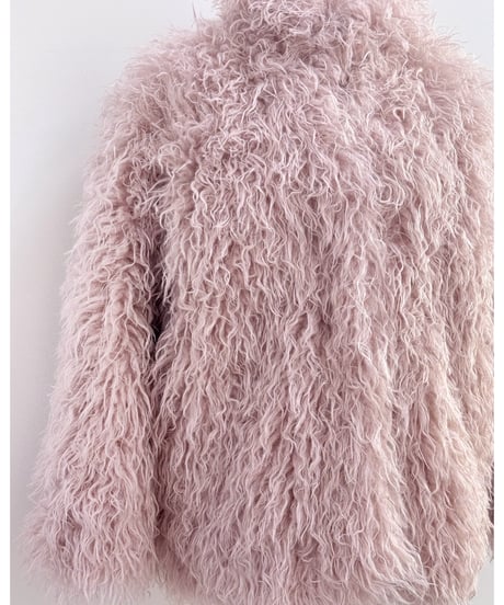 milk pink teddy jacket