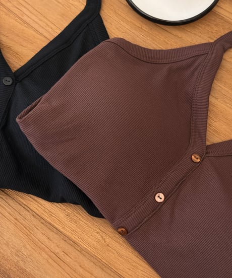 V-neck halter cami /black