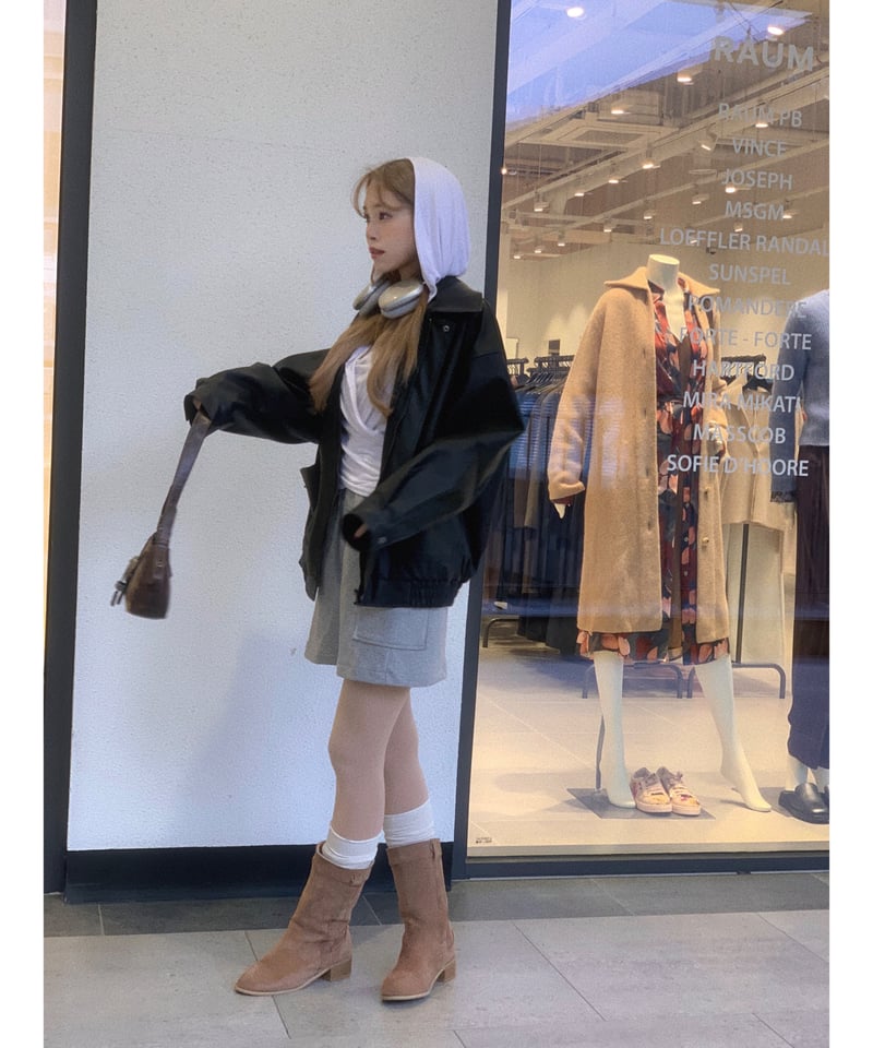 カーゴミニスカート×スウェットセット | Nalm 