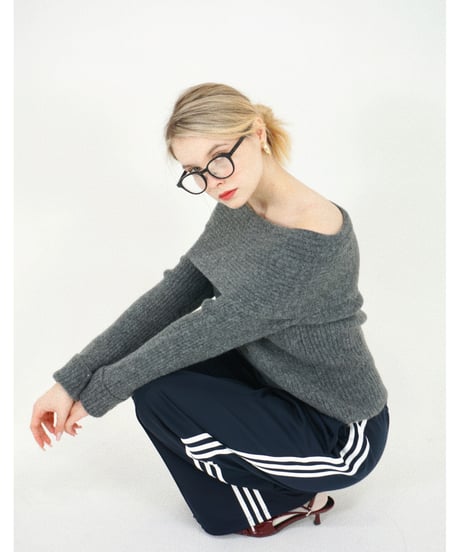 ライントラックパンツ/navy