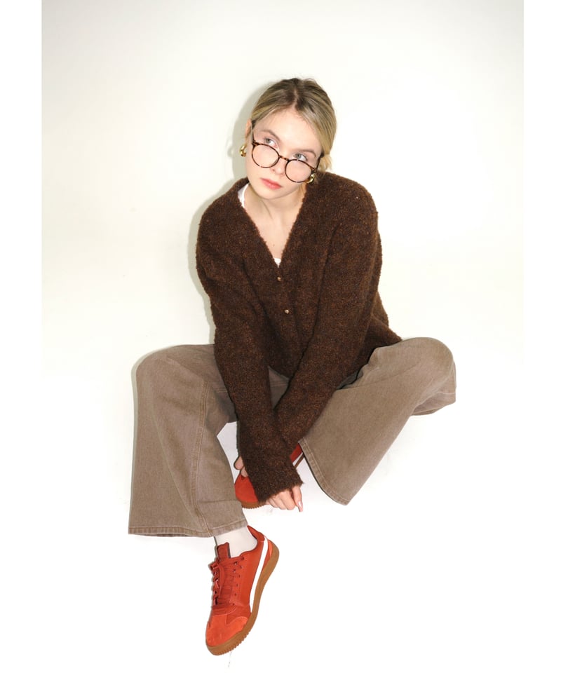 brown wide denim | Nalm.