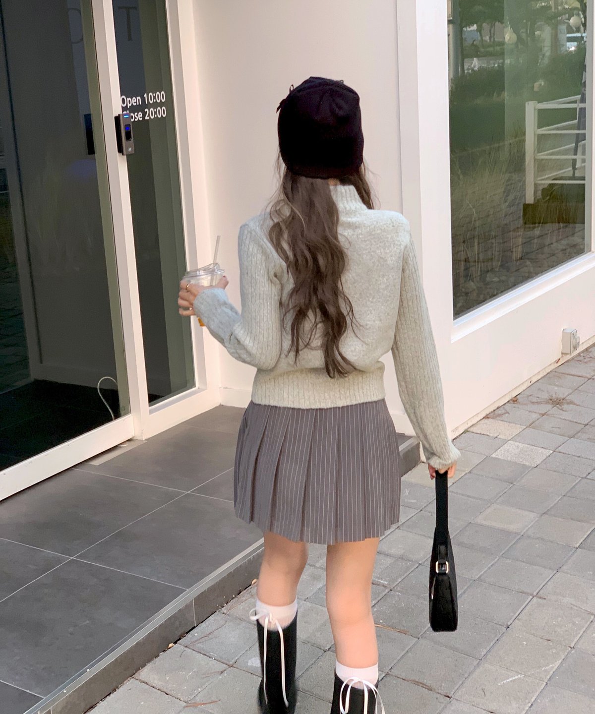 ストライププリーツスカート | Nalm 