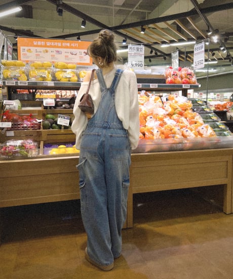 wide low-rise overall