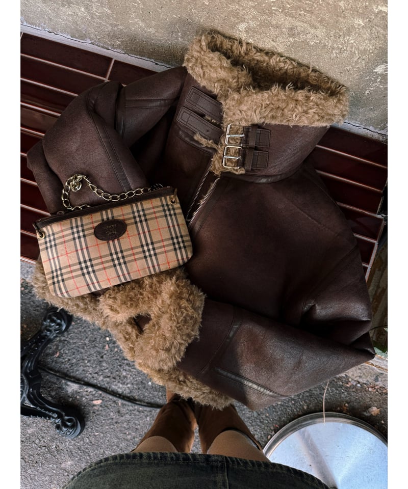 【ジョージ様】Nalm. ムスタンコート vintage mouton jacket (dark brown) | Nalm.