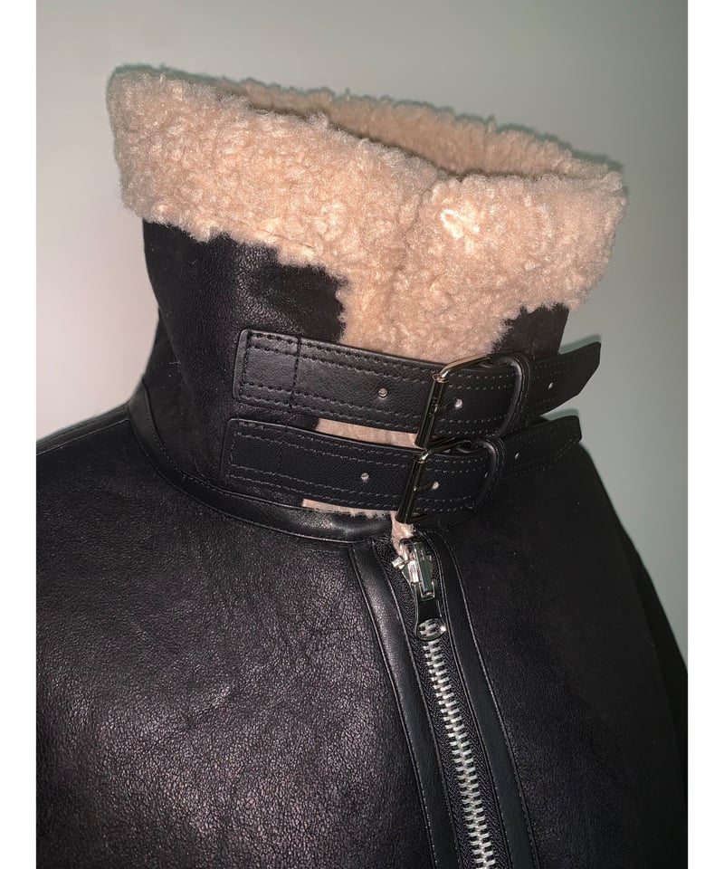 スウェードムスタンジャケット/black | Nalm.