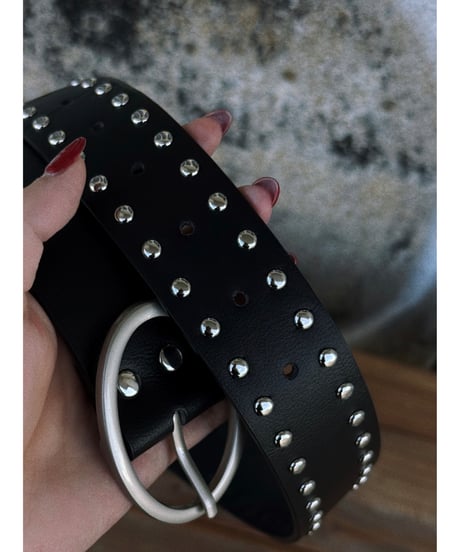 studded leather belt