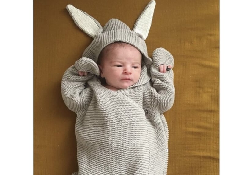 rabbit baby coveralls 3color おくるみ ブランケット | gleams