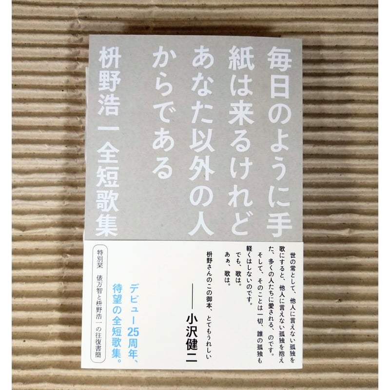 毎日のように手紙は来るけれどあなた以外の人からである 枡野浩一全