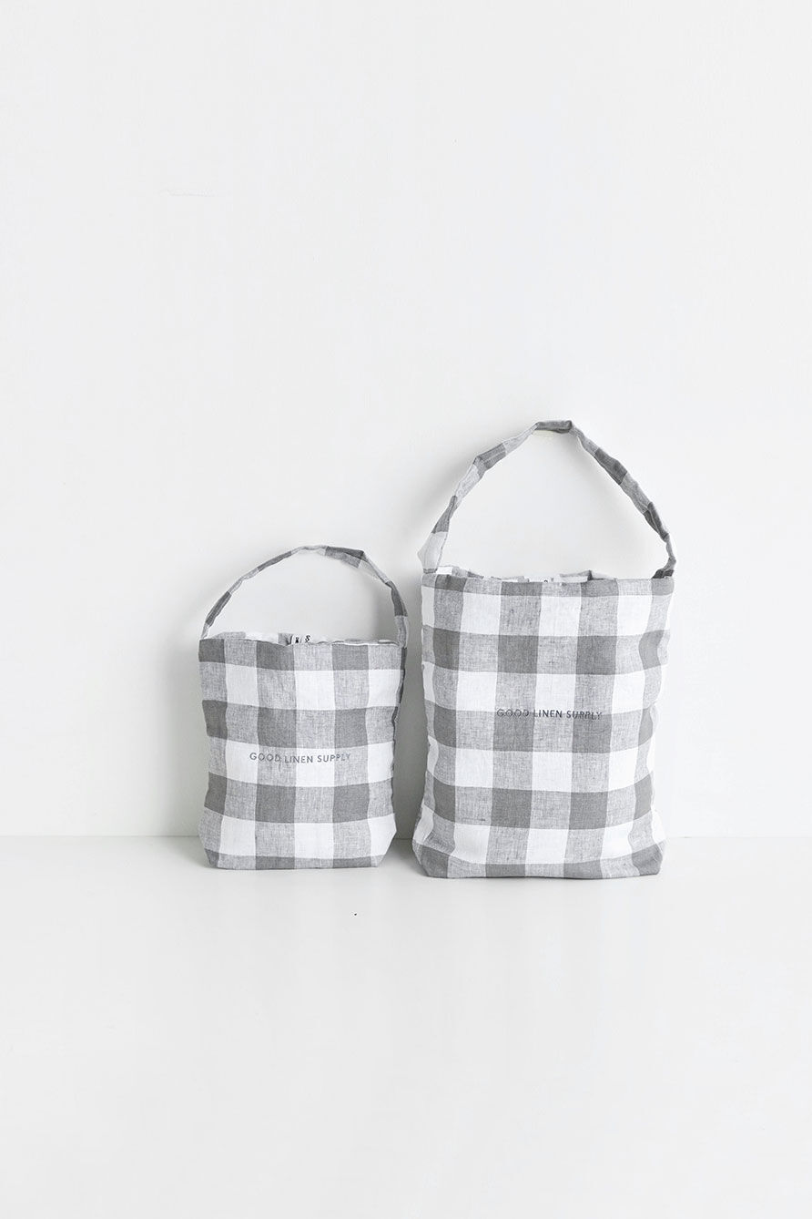 TOTE MEDIUM CHECK | GOOD LINEN SUPPLY