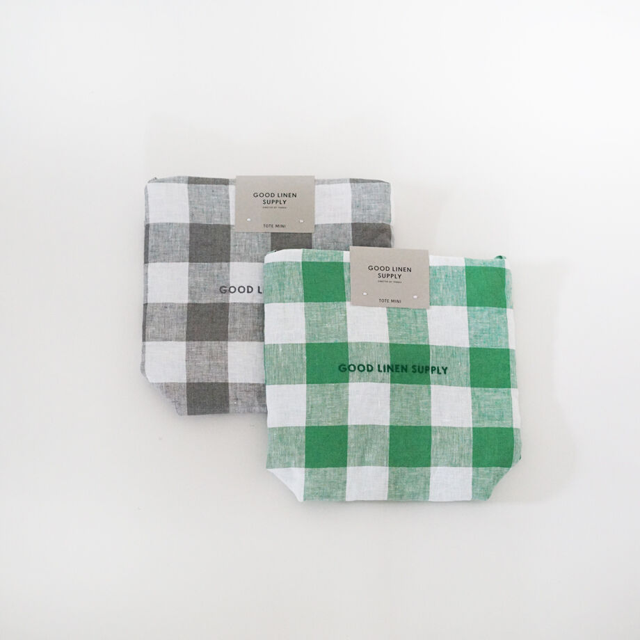 TOTE MINI CHECK | GOOD LINEN SUPPLY