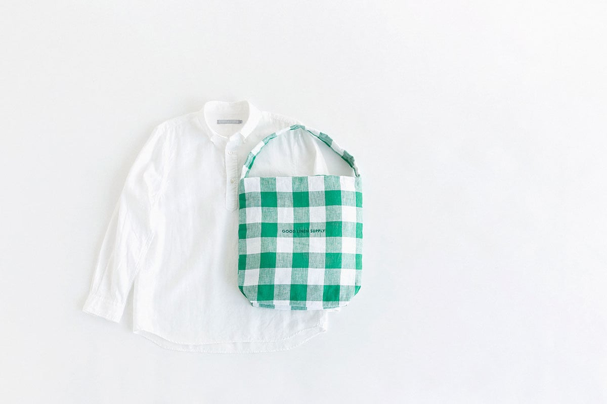 TOTE MEDIUM CHECK | GOOD LINEN SUPPLY