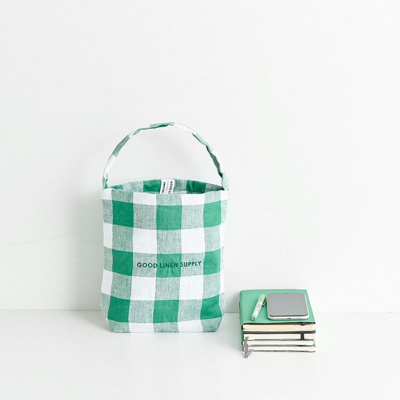 TOTE MINI CHECK | GOOD LINEN SUPPLY