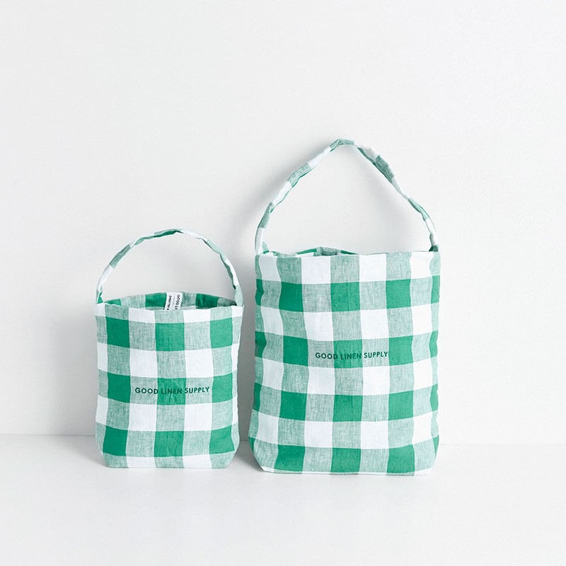 TOTE MINI CHECK | GOOD LINEN SUPPLY