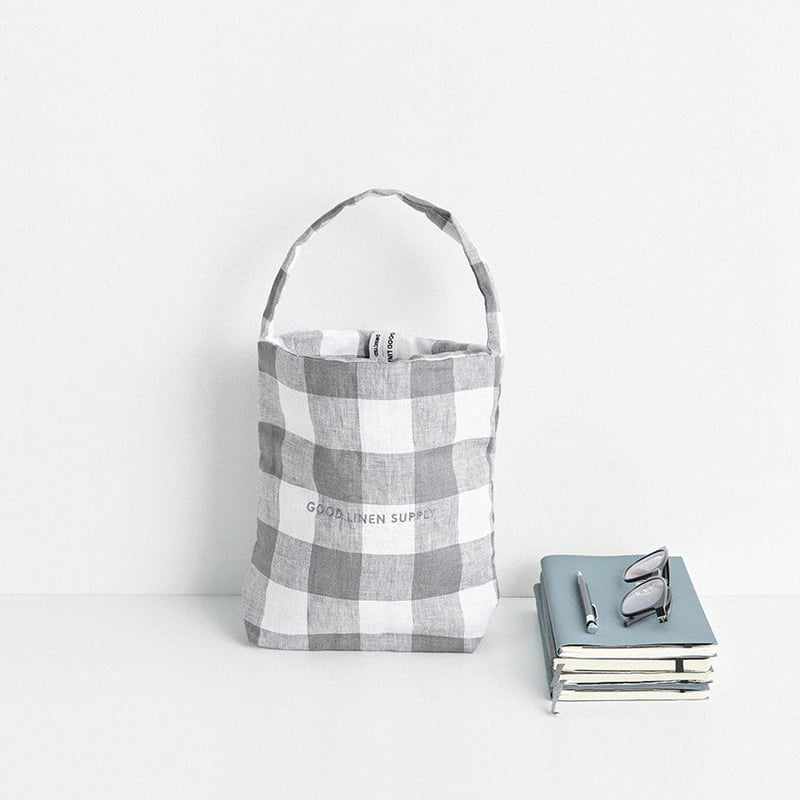 TOTE MINI CHECK | GOOD LINEN SUPPLY
