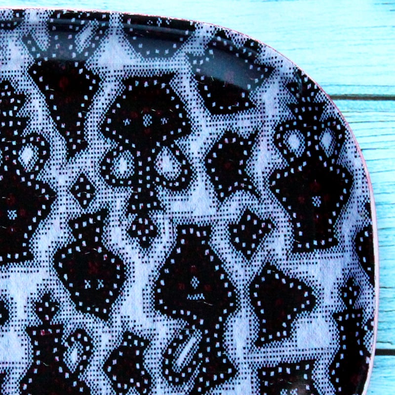 オーバル小皿 16×12cm【長襦袢】壺いっぱい | 霜旦舎 定右衛門商店