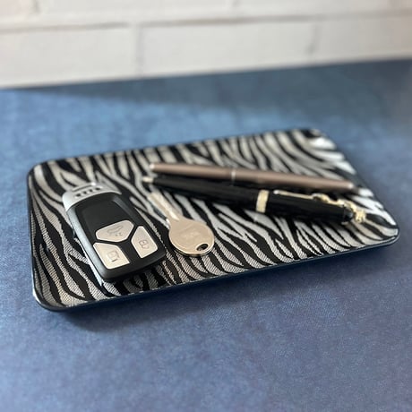 【博多織トレー】 21×12cm ゼブラ Zebra