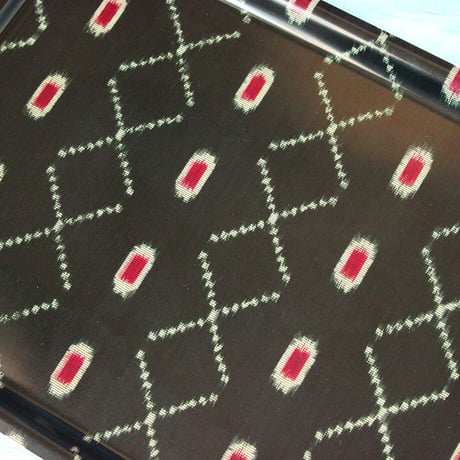 トレー(LL) 折敷 38×28cm【銘仙】アーガイル調