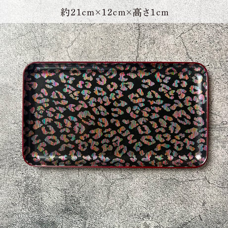 【博多織トレー】 21×12cm レオパード Leopard