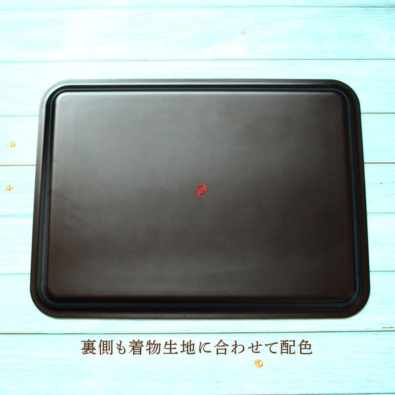 トレー(LL) 折敷 38×28cm【銘仙】シックなボーダー | 霜旦舎 定 トレー(LL) 折敷 38×28cm【銘仙】シックなボーダー | 霜旦舎 定