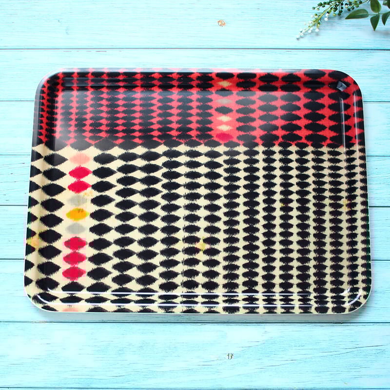 トレー(LL) 折敷 38×28cm【銘仙】ダイヤドット | 霜旦舎 定右衛門商店