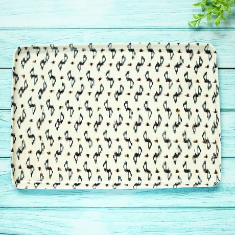 トレー(L) 折敷 30×21cm 【紬】涼やかリボン