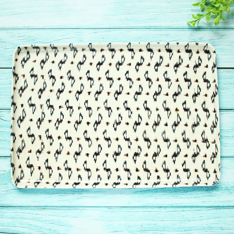 トレー(L) 折敷 30×21cm 【紬】涼やかリボン | 霜旦舎 定右衛門商店